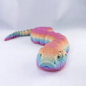 Hognose Snake Flexi Figurine - Pastel Rainbow