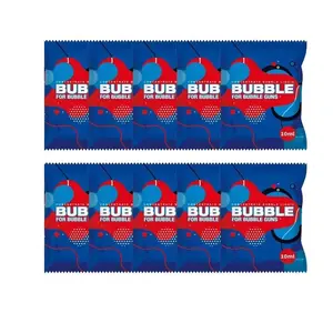10-Pack Bubble Solution Refill, Concentrated Bubble Solution for Kids' Bubble Guns, Bubble Fun, Versatile Use, Perfect for Weddings, Parties, Birthdays, Outdoor Events, Concentrate Bubble Liquid