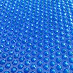16 Mil Solar Pool Cover for 12x24 FT Rectangle Pools – Heavy Duty Blue Bubble Blanket, UV-Resistant PE Material, Energy Efficient Heat Retention Cover That Reduces Evaporation & Helps Keep Pool Water Warm – Durable Solar Blanket for In-Ground or Above