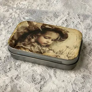 Easter style  Tin box/ trinket box/ mini storage