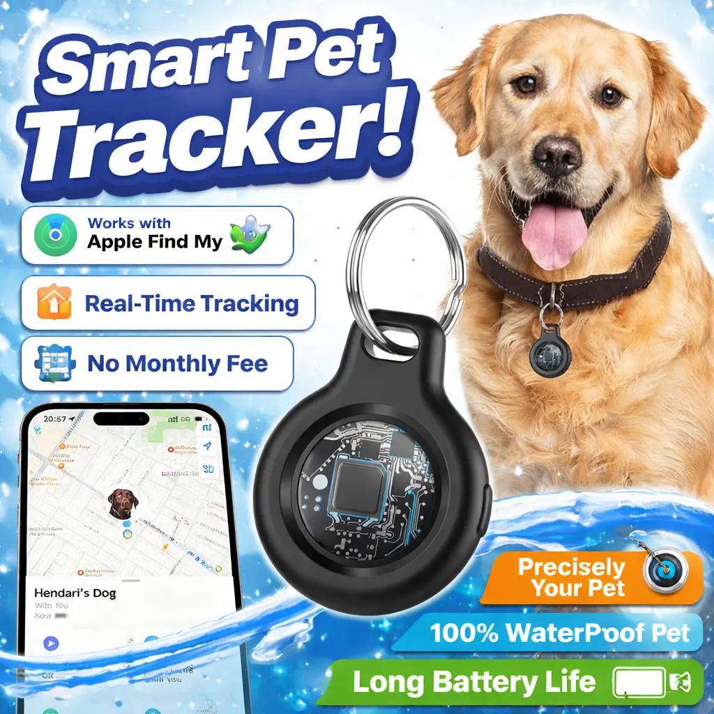 [Flash Deals] Tukio Anti-loss Device Mini GPS Tracker(iOS Only) Lucid Tag for Pets & Kids –Key Finder,Tracker Tag, Waterproof Bluetooth Anti-Loss Pendant, Must-Have Smart Locator for On-The-Go Safety Button Device