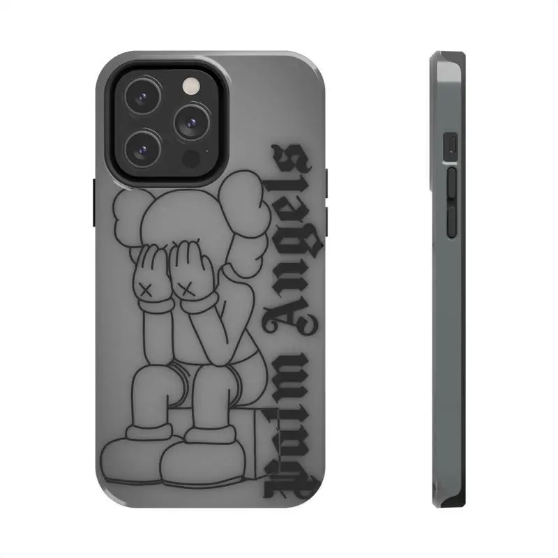 Sitting Kaws Phone Case, Gifts for Him, Angels Gifts, for iPhone