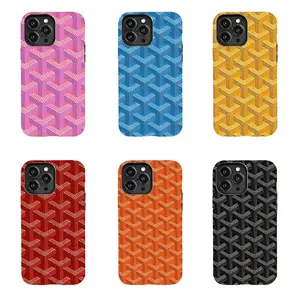 Luxury Parisian Dogtooth Print Shockproof Phone Case - TPU Silicone Polycarbonate Shell, Customized Durable Cover & Casing, Protective Mobile Accessory for iPhone 11-17 Pro Max/Plus