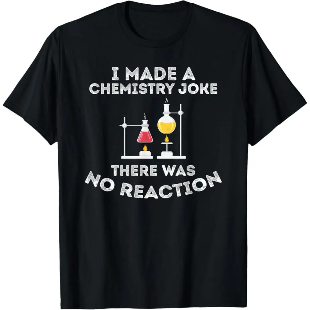 Unisex 100% Premium Cotton Shortsleeve Graphic T-Shirt - Casual Streetwear Print Top, Funny Chemistry Pun Tee for Biochemistry Students