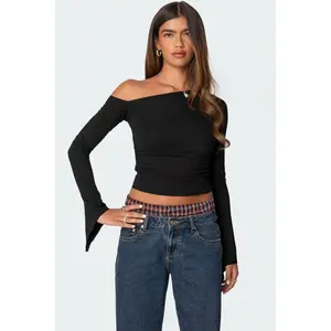 Stacie Asymmetric Long Sleeve Top