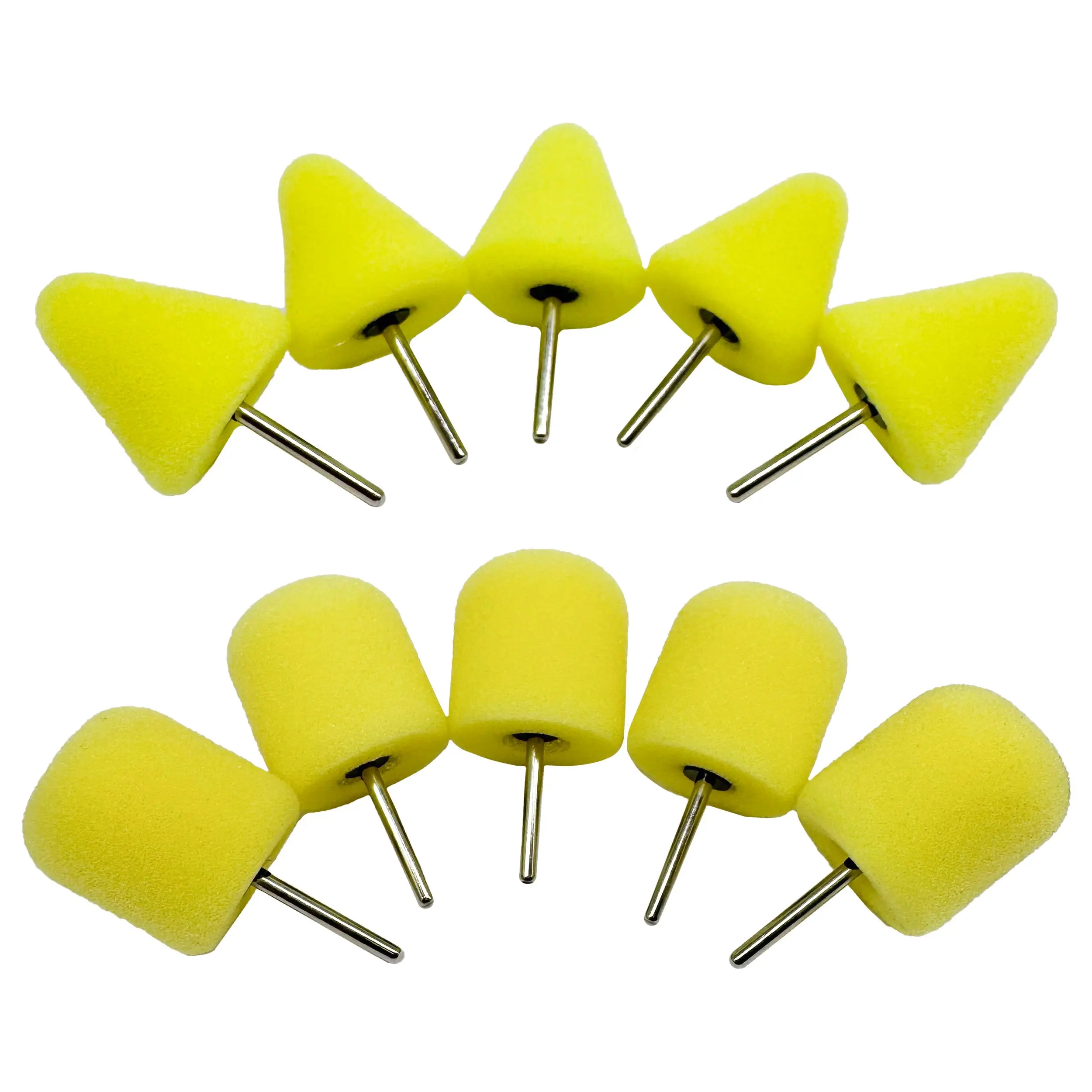 Renegade Products 1/8" Shank Foam Polishing Bits – 5 Pack for Wheels, Spokes & Tight Areas