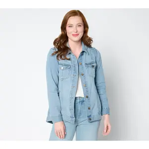 Liverpool Los Angeles Hi-Lo Shirt Jean Jacket - Flint Hills