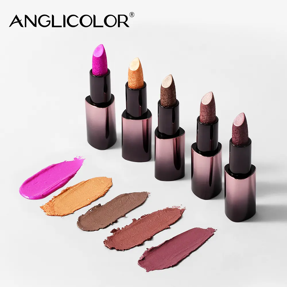 Women's Luxury 3D Metallic Pearl Pigment Lipstick - Lightweight Magnetic Case, Long-Lasting Multi-Chrome Glitter, High-Shine Waterproof, Smooth, Bling Effect Sparkly Glowing Makeup for Party Gifts, Everyday Glam