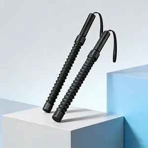 Ergonomic Fitness Grip Barbell, Bicep Tricep Strength Trainer, Spring Arm Power Expander, Muscle Training Equipment, Stainless Steel, Adjustable Workout Equipment