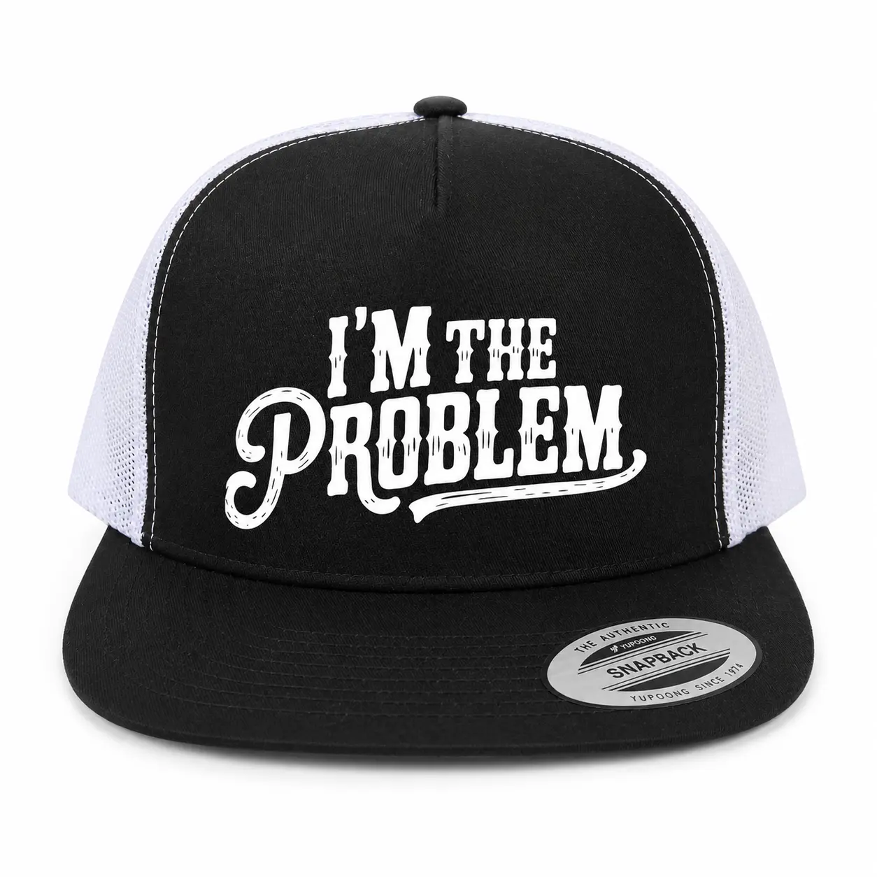 I'm The Problem Snapback Trucker Hat, Uni Men Women's Accessories, Dad hat,Gift For Friends,Family,rowdy hat，Father's Day gift, Gag Gift Cap, Accessories For Women