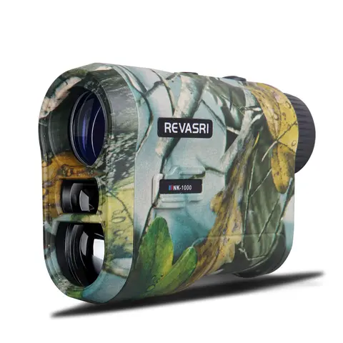 Hunting Laser Rangefinder, 1000yd High Accuracy Outdoor Hunt Gear, High-End Transmissive LCD Display, Portable Lightweight, Rain-Proof, Rechargeable, 2-Point Height Measurement Mode for Golfers, 3.8*1.4*2.6 inches