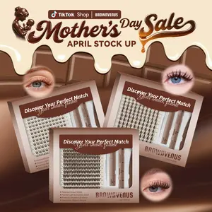 The Brown Lash Experts l Dark Brown Silvora Flora Fairy Clusters for a Subtle Glam Brown Velure Brown Venus Style Soft Alternative to Harsh Black Lashes Perfectly Matched for Fair Skin & Blonde Brown Hair Gentle