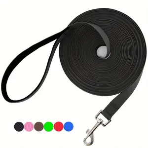 Super Long Pet Leash, Polyester Dog Training Rope, 5.9-50 Feet, Ideal for Obedience, Play, Camping, Backyard Exercise, All Dog Breeds