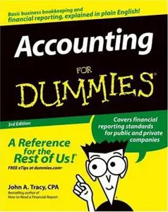 USED-Accounting For Dummies by John A. Tracy (Paperback)