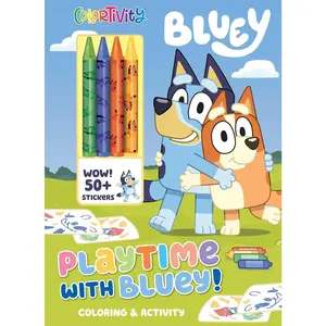 Bluey: Colortivity: Playtime with Bluey! (Color & Activity with Crayons) - Paperback