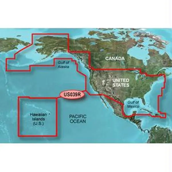 Garmin Bluechart G2 GPS Chart Card - Hxus039R, Entire US Coverage, MicroSD & SD Formats, for Fishing, with Detailed Mapping Capabilities, Harmonious Transition, Precise On-Board Position, Chart Discontinuity Reduction