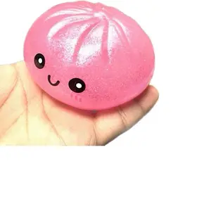 Glitter Dumpling, Glitter Dumpling Squishy with Box, Dumplings Sensory Squeeze Toy for Stress Relief Random