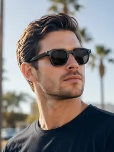Modern Neutral Gradient Sunglasses, Fashion Square Reading Glasses with Uv400 Protection, Ideal for Casual Wear, Travel, Outdoor Activities
