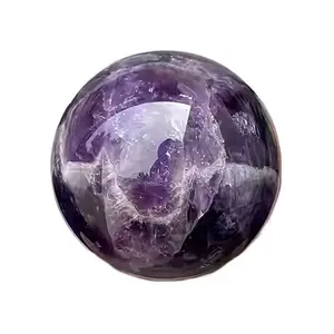 1Pc Natural Amethyst Quartz Ball-without Flavor Solid Crystal Ball for Office Decorations, Home Decoration, Birthday and Holiday Gifts