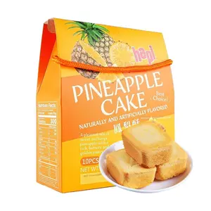 HAPI Taiwanese Pineapple Cakes - Authentic 10-Piece Box (250g) - Premium Afternoon Tea Pastry Snack