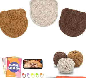 Crochet Kit for Beginners – DIY Bunny Amigurumi Crochet Project Kit with Step-by-Step Video Tutorials, Beginner Handbook and All Materials Included