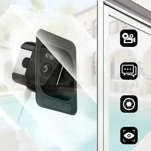 Smart Wireless Home Security Camera, Window Mount Surveillance Camera, Wifi Security Cameras, No-Drill Paste Installation, 2.4G/5G Dual-Band WiFi, All-Day Color Night Vision, Motion Detection Alerts & Two-Way Audio, Ideal for Home Monitoring