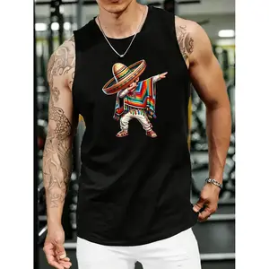 men's mexican theme cotton vests
