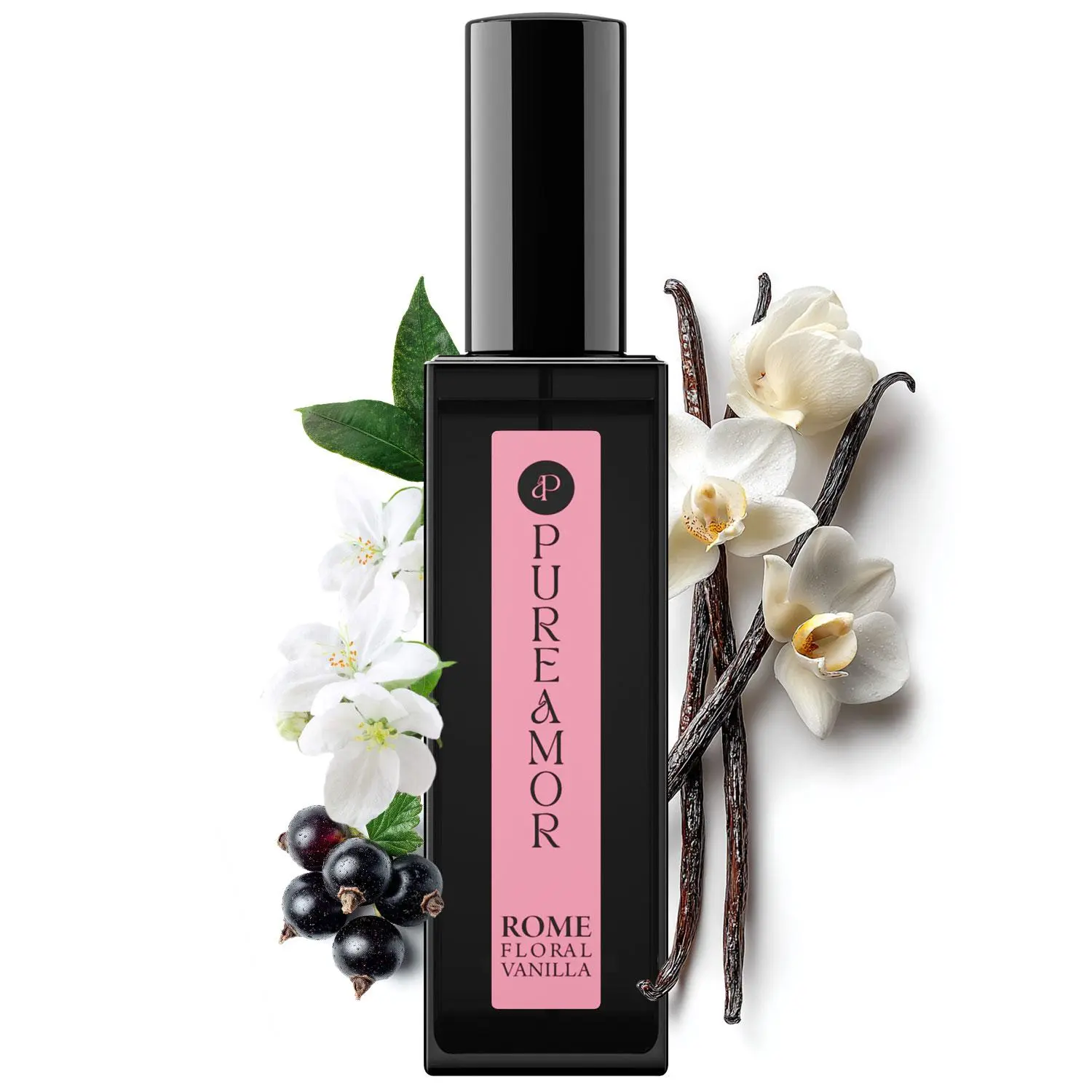 PureAmor Women's Extrait de Parfum Spray (20ml) - Romantic Date Night Collection, Long-Lasting Floral Fragrance with Sweet Floral Notes & Warm Vanilla Base, Date Nights, Spicy Pear Kick, Bold Coffee, Single Item