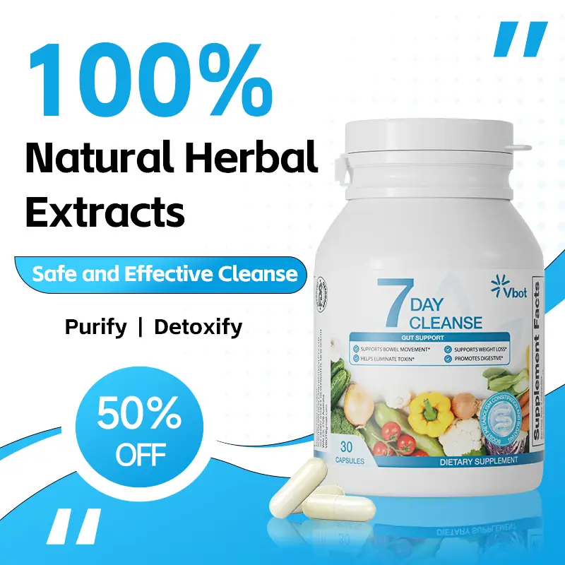 Free gift-Vbot - Cleansing|Purifying|Detoxifying - All Natural Herbal Supplement - Powerful 7-Day Total Internal Cleansing Formula||Promotes Healthy E