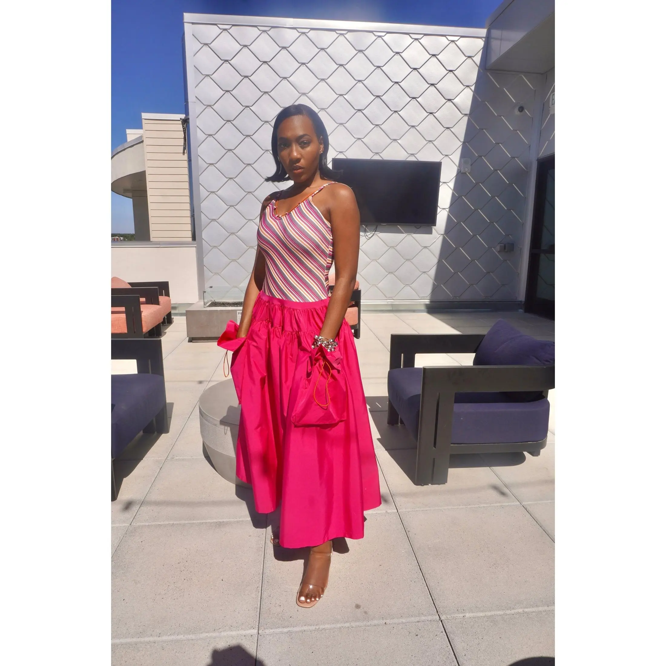 Parachute Dress (Pink)