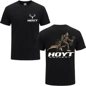 HOYT Archery Hunting Shirt Bigfoot Deer Graphic Shirt for Men, Bow Hunting Outdoor Pullover, Funny Sasquatch Buck Design, Gift for Hunter, Archery Lover, Fall Winter Street - KitchenEra