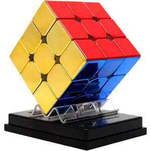 3x3 Speed Cube Magnetic Reflective Mirror Stickerless Magic Cube