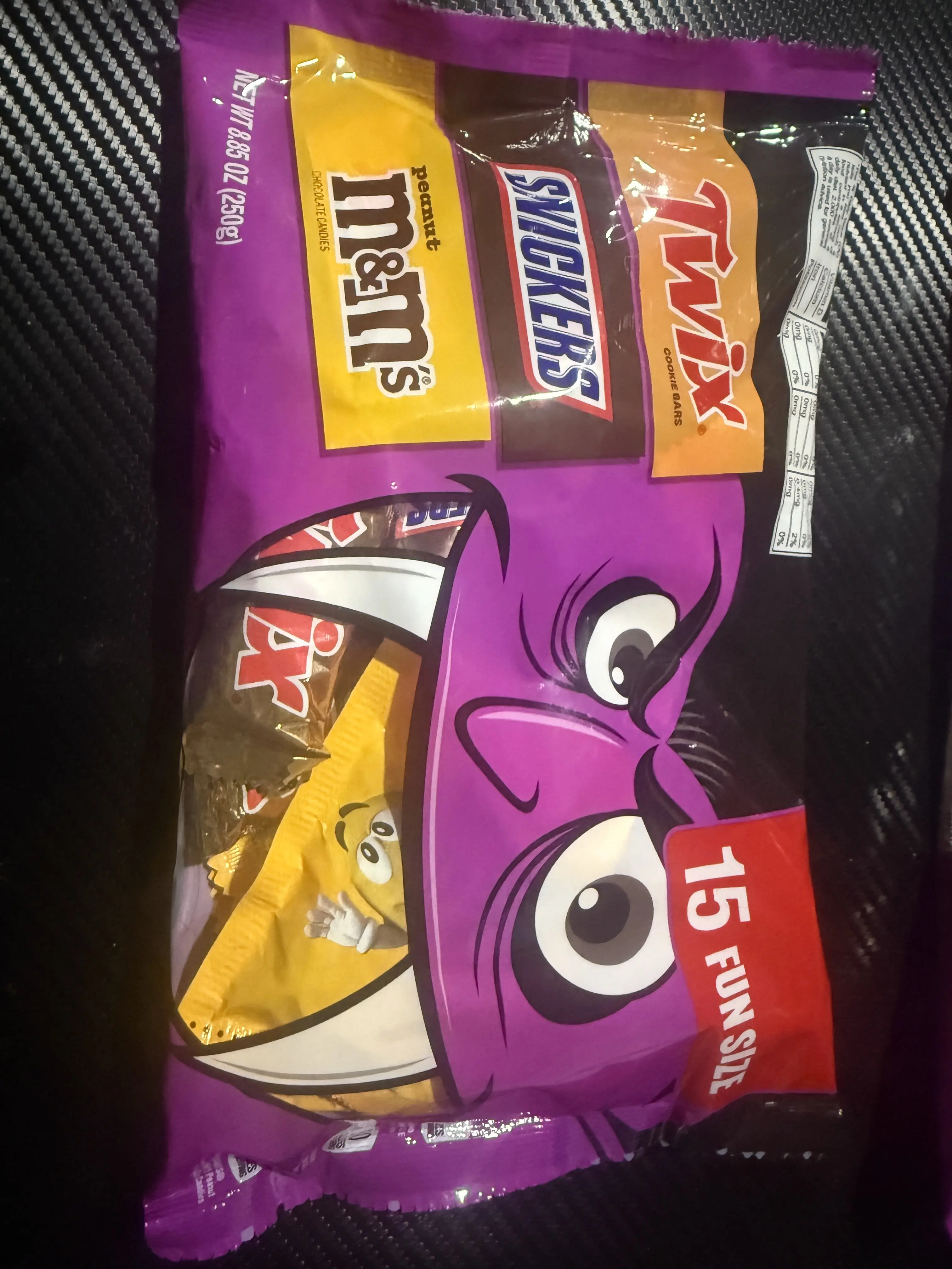 15 M&M's, Twix, and Snickers  Fun Size Assorted Candy Variety Pack