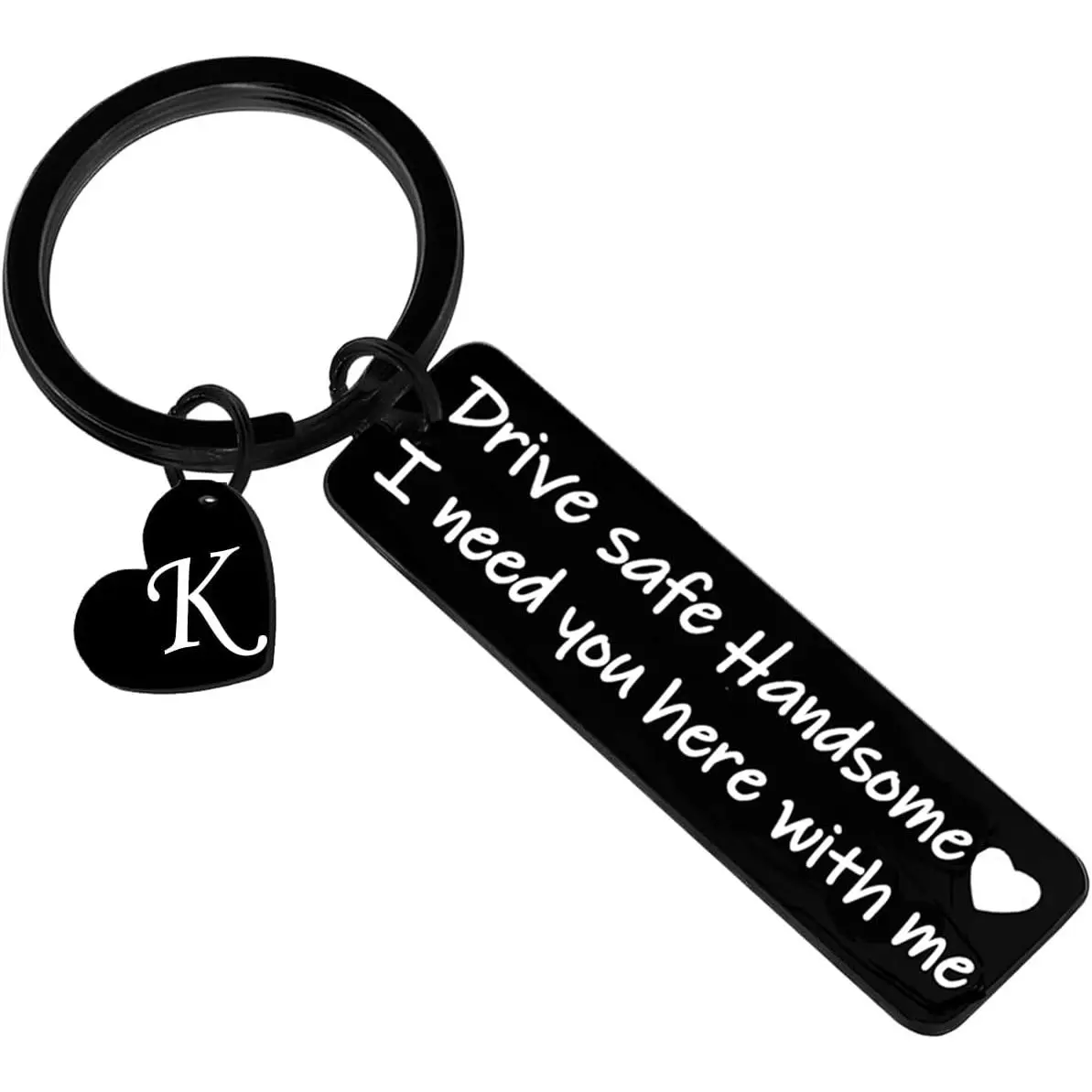 Personalized Lightweight Modern Inspirational Drive Safe Keychain - Valentine’s Day Handsome Gift For Him, Anti-Rust