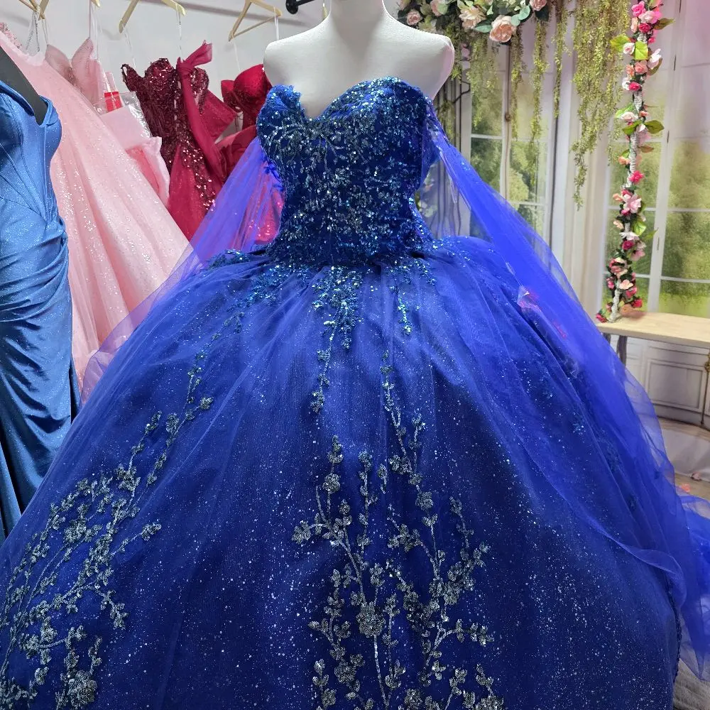 Royal Blue Quince dress