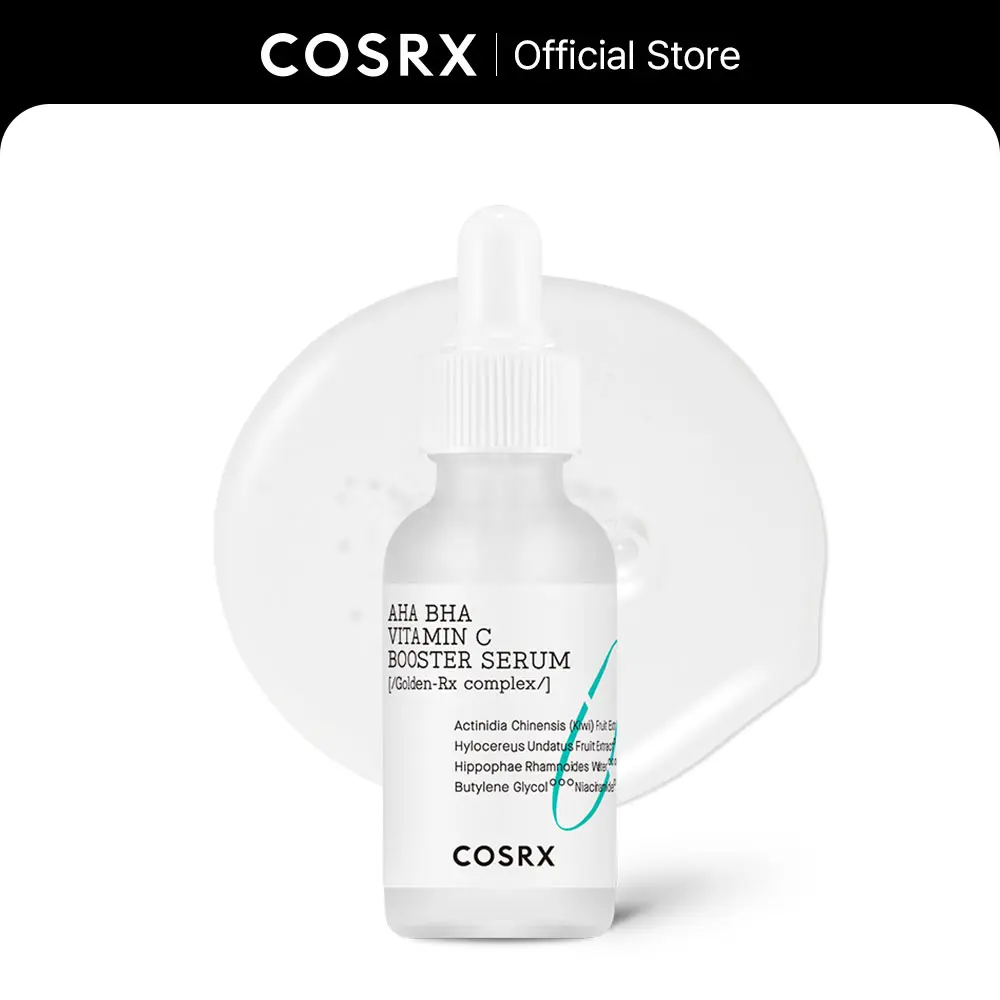 [COSRX Official] Refresh AHA BHA Vitamin C Daily Booster Serum - Gentle Exfoliating Rejuvenating Skincare Treatment with Kiwi, 30ml Vitamin C Serum for Dark Spots Remedy, Glow Up, Lightweight Formula