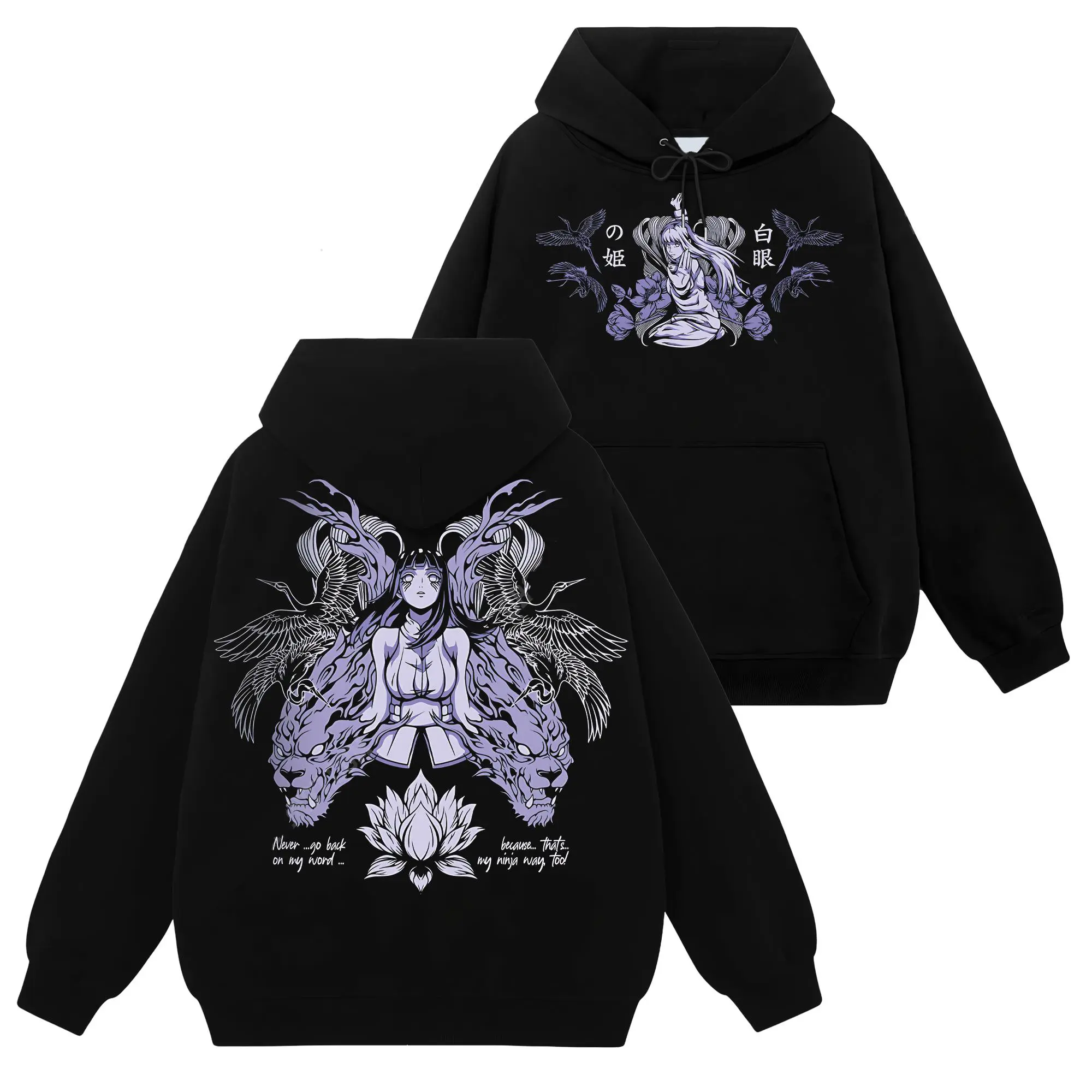 [Konoha Shop] Limited Hyuga Hinata - Naruto Shippuden #33 Hoodie T-Shirt Sweatshirt, Retro Vintage Unisex Graphic 90s Cotton, Gift For Wibu Ninja Shinobi , Anime Manga Y2K Streetwear Apparel Everyday
