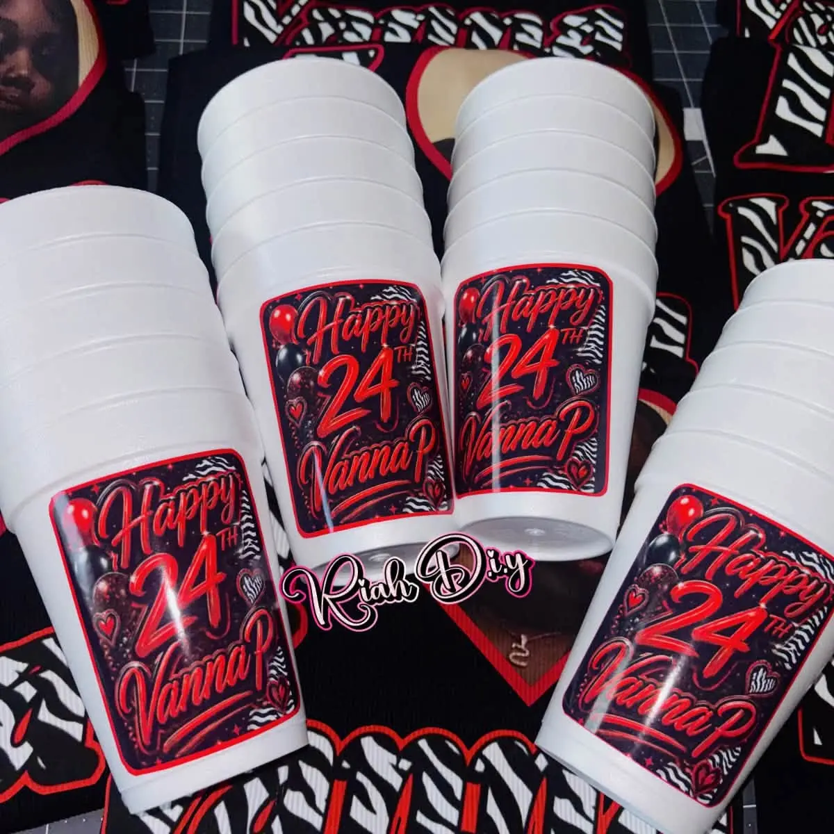 CUSTOM Personalized Foam Cups