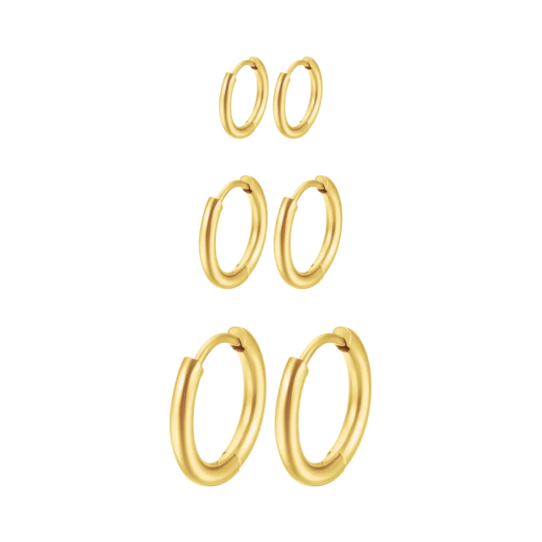 Triple Hoops Earring Bundle
