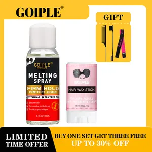 5 Count Lace Melting Spray Set Wig Adhesive for Wigs Closures Extensions Strong Hold No-Residue Wig Spray Protects Edges Hairline