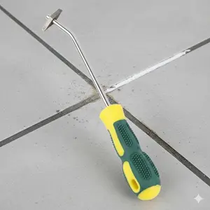 Hard Alloy Steel Tile Grout Removal Tool, Manual Cement Grout Remover Drill Bit for Floor and Wall Gap Cleaning, Essential Home Renovation Repair Tool, Professional Grout Cleaner, Efficient Tile Restoration, DIY Wall and Floor Maintenance Tool