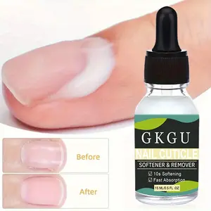 Professional Cuticle Remover & Softener Cream - Fast-Acting Nail Care with Shea Butter, Hydrating & Moisturizing Formula for Soft, Healthy Cuticles, Salon & Home Manicure/Pedicure, Elegant Dropper Cap Bottle Sleek Packaging, Nail Care Solution