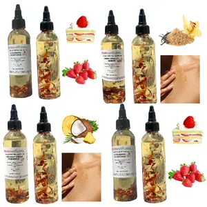 BODYGLAZE PERFUME BODY OIL strawberry, champagne toast, pineapple upside down, Multi purpose body oil, Multi use body oil, body glaze body oil, calendula body oil, body intention oil Avocado Body Care Fragrance Jojoba Moisturizing Nourishing Olive
