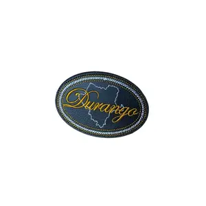 Durango Embroidered Patch - 4" x 3" - Snake Skin Design - Hook and Loop Fastener Backing