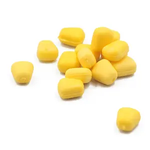 30/50pcs Floating Silicone Corn Carp Fishing Lures with Cream Scent - Realistic Artificial Baits for Enhanced Catching Success