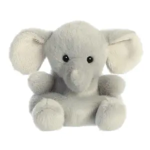 Palm Pals Adorable Stomps Elephant 5 inch Gray Mini Soft Plush Collectable Stuffed Animal