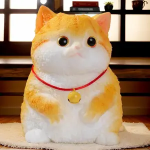 Big taba Squishy Cat, Handmade Squishy Cat Stress Relief Toy  Adult/Kids, Cute & Soft Kitty-cat Design, Perfect Squeeze Toys Gift  Relaxation and Funn (Orange Cat)