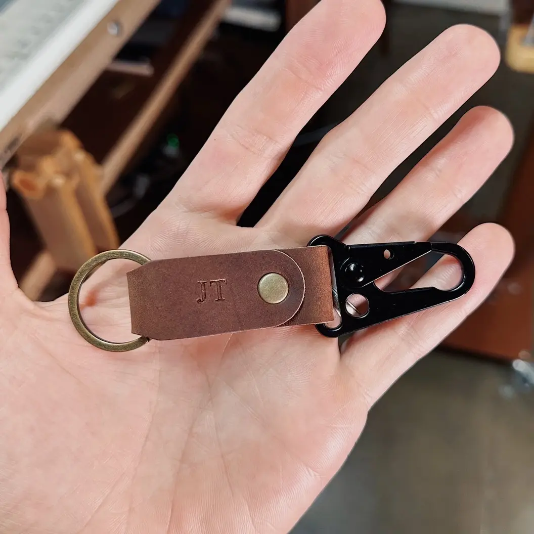 Leather Key Clip