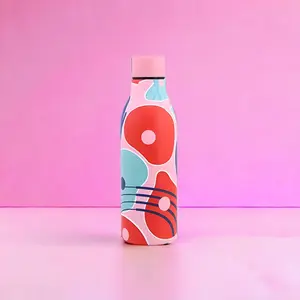 Eclat finds 20 oz wide mouth water Bottle with Lid / Double walled Vacuum Insulated Thermo Bottle , Metal Flask, Leak Proof, Eco Friendly