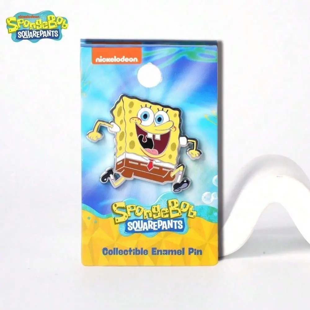 1pc SpongeBob SquarePants Enamel Pin Lapel Pin Nickelodeon Official Licensed Metal Badge Accessory Coats Bags Brooches Halloween Newyear Christmas Gifts for Fan